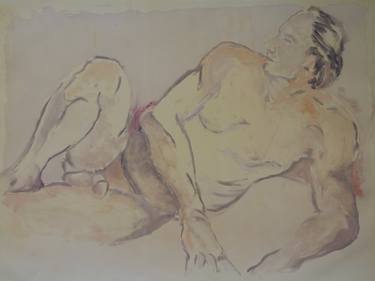 Print of Nude Printmaking by Virginia Zimmermann