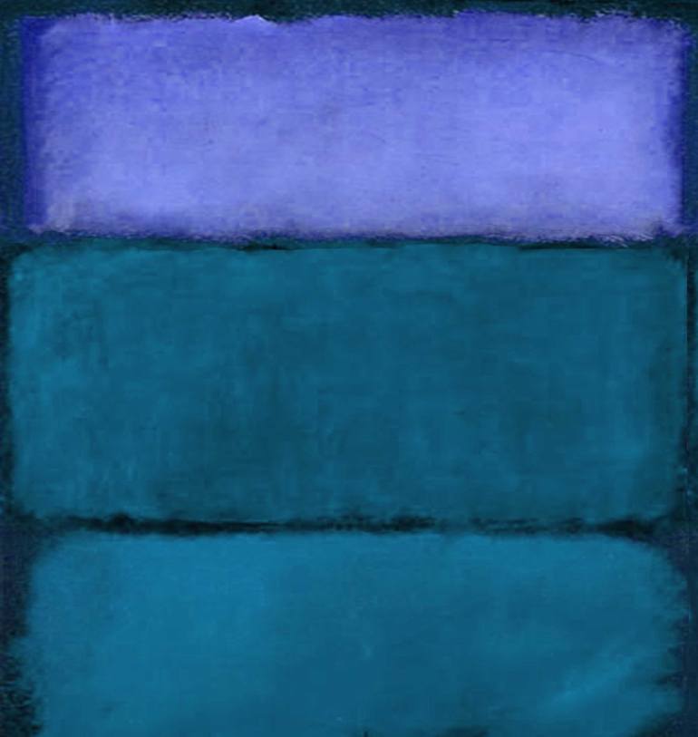 blues purple homage to Rothko Painting by Barry Sack Saatchi Art