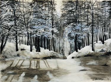 Original landscape  Landscape Painting by Lorenzo Muriedas