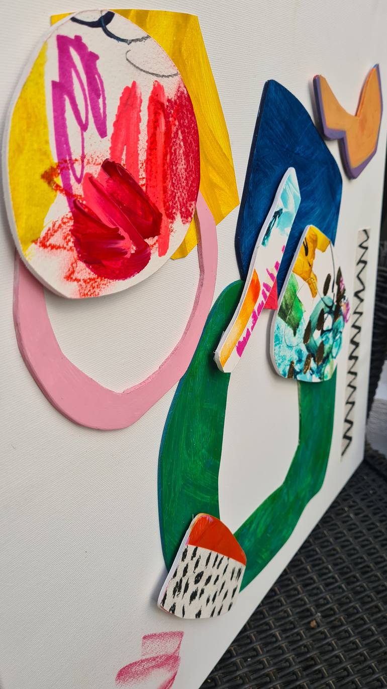 Original Modernism Abstract Mixed Media by Victoria Gonzalez Colotta