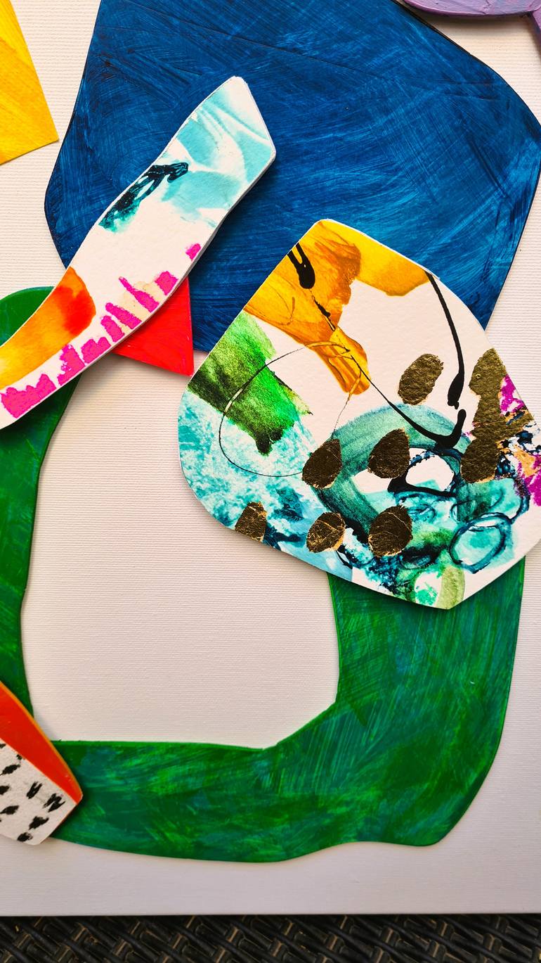 Original Modernism Abstract Mixed Media by Victoria Gonzalez Colotta