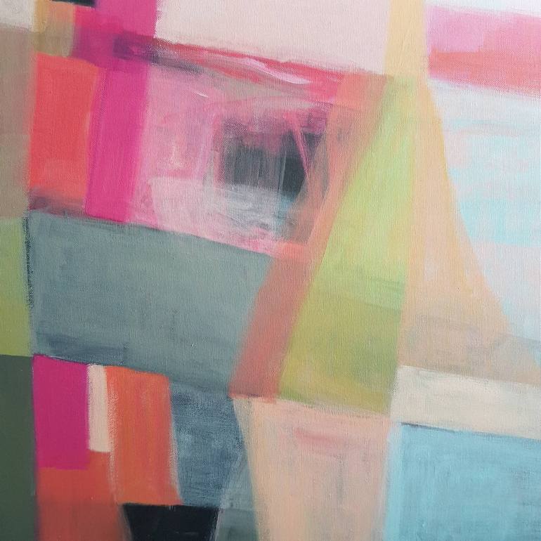 Original Abstract Geometric Painting by Victoria Gonzalez Colotta