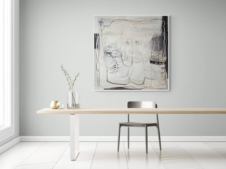 Original Minimalism Abstract Painting by Victoria Gonzalez Colotta