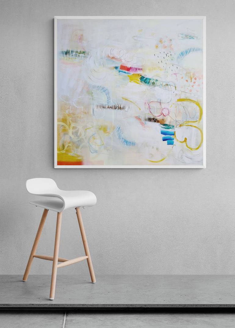 Original Minimalism Abstract Painting by Victoria Gonzalez Colotta