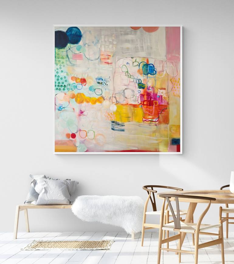 Original Abstract Expressionism Abstract Painting by Victoria Gonzalez Colotta