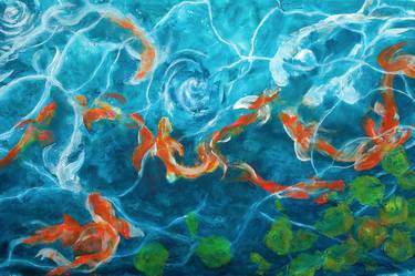 Print of Contemporary Water Paintings by Adrienne Egger