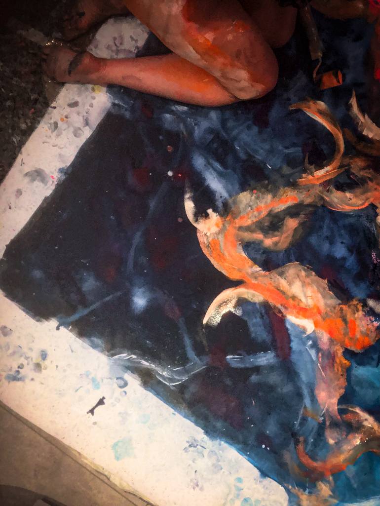 Original Conceptual Nature Painting by Adrienne Egger
