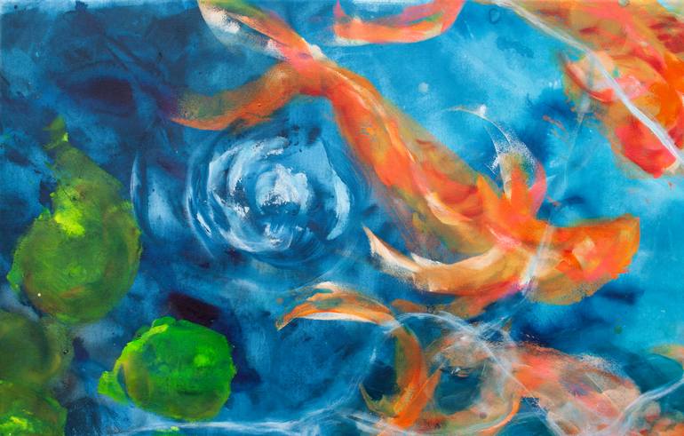 Original Conceptual Nature Painting by Adrienne Egger