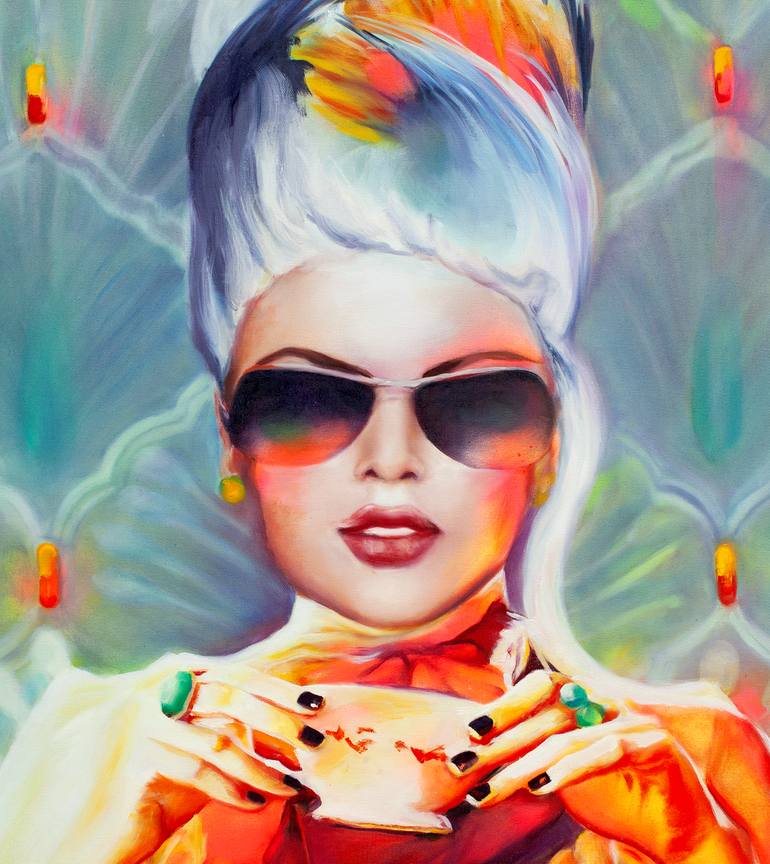 Original Baroque Health & Beauty Painting by Adrienne Egger