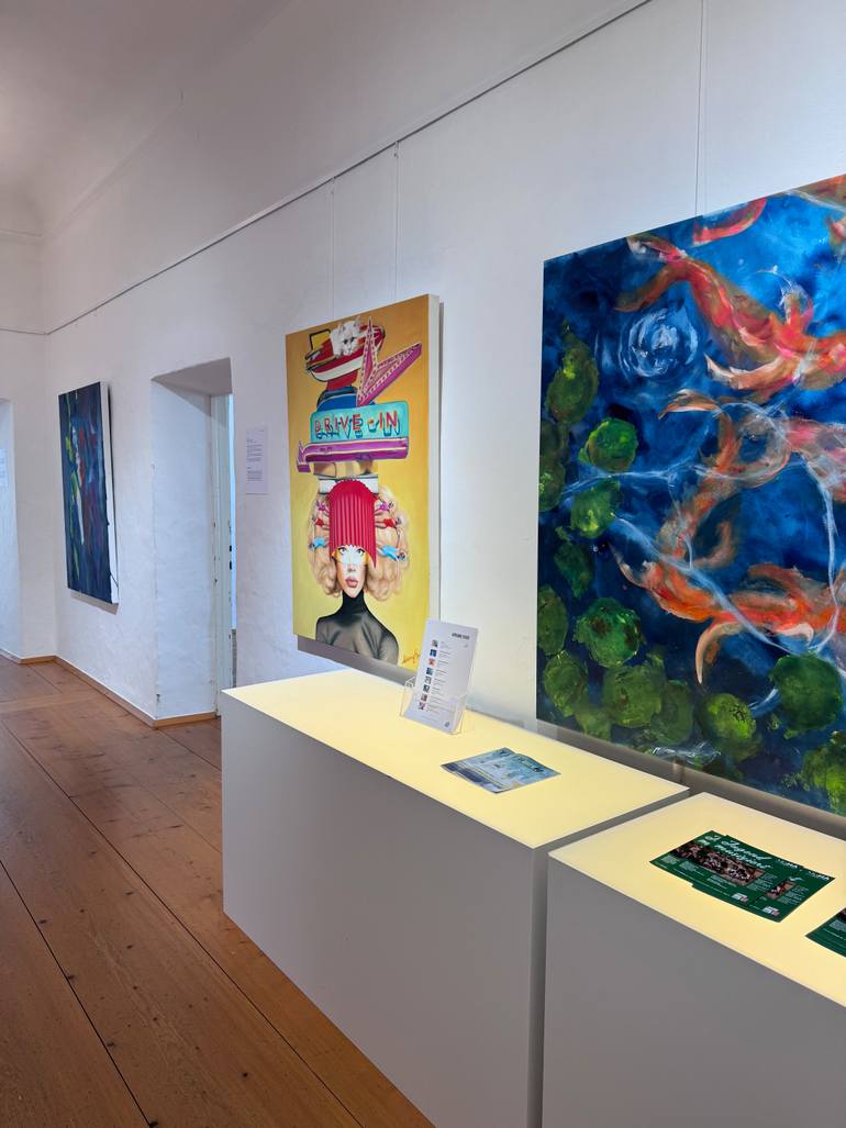 Original Conceptual Humor Painting by Adrienne Egger