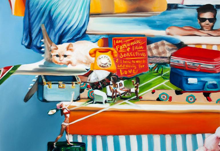 Original Conceptual People Painting by Adrienne Egger