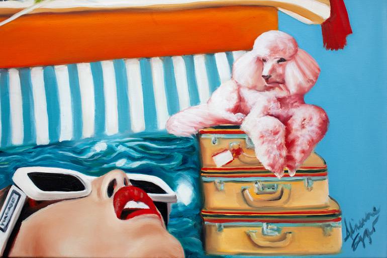 Original Conceptual People Painting by Adrienne Egger