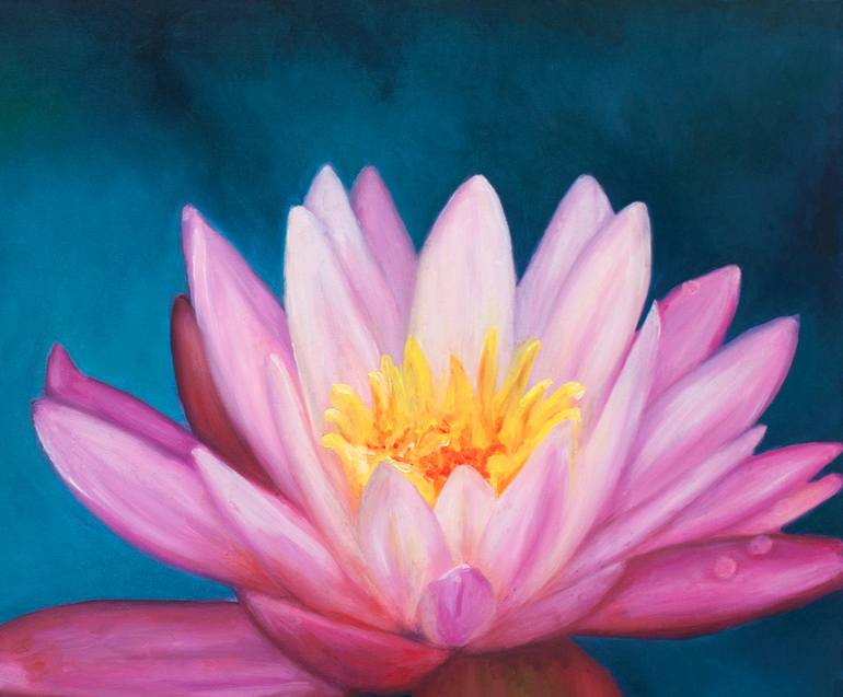 Original Realism Floral Painting by Adrienne Egger