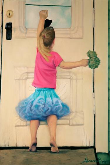 Print of Realism Children Paintings by Adrienne Egger