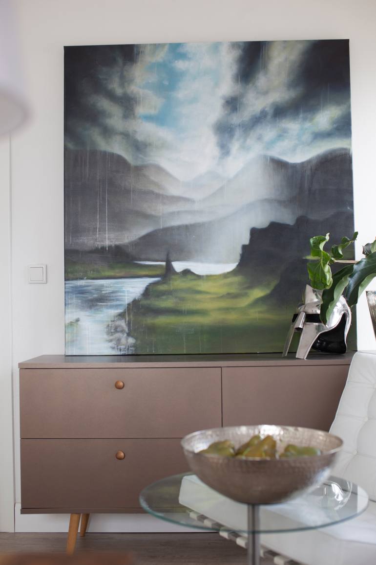 Original Expressionism Landscape Painting by Adrienne Egger