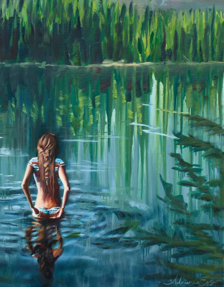 Original Expressionism Nature Painting by Adrienne Egger