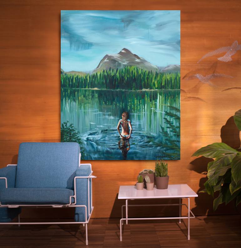 Original Expressionism Nature Painting by Adrienne Egger