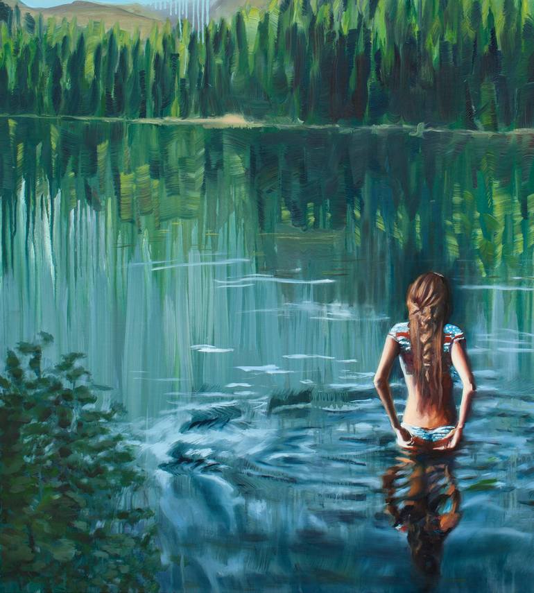Original Expressionism Nature Painting by Adrienne Egger