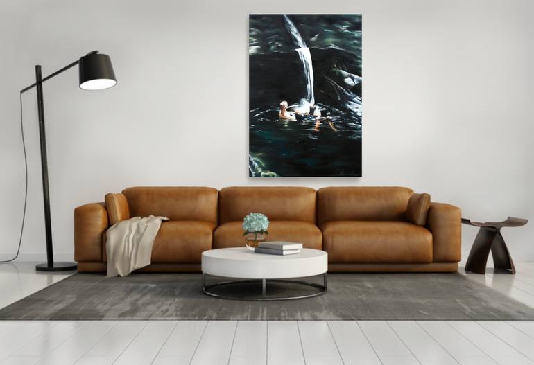 Original Expressionism Women Painting by Adrienne Egger