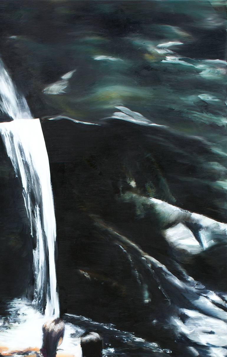 Original Expressionism Women Painting by Adrienne Egger