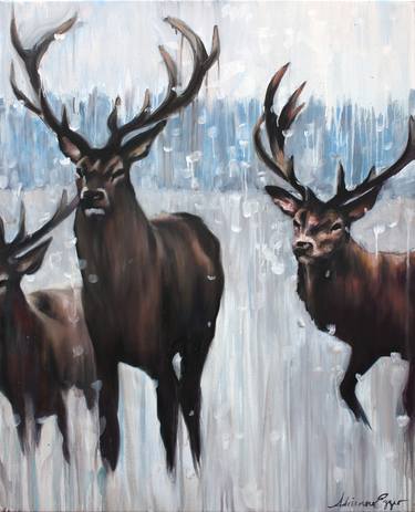 Original Expressionism Animal Paintings by Adrienne Egger