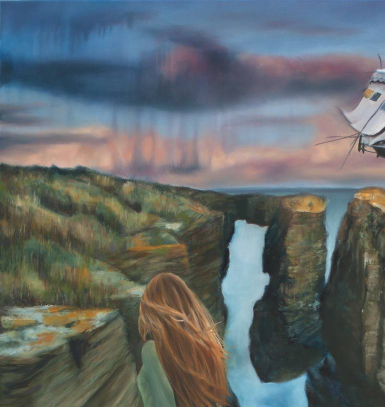 Original Expressionism Fantasy Painting by Adrienne Egger