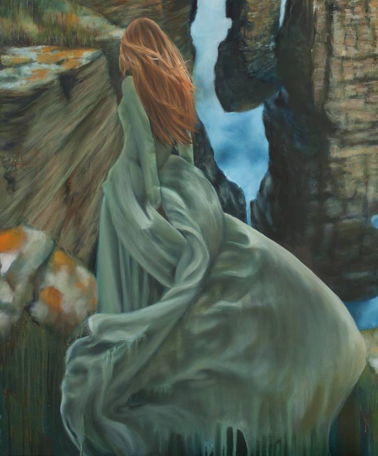 Original Expressionism Fantasy Painting by Adrienne Egger