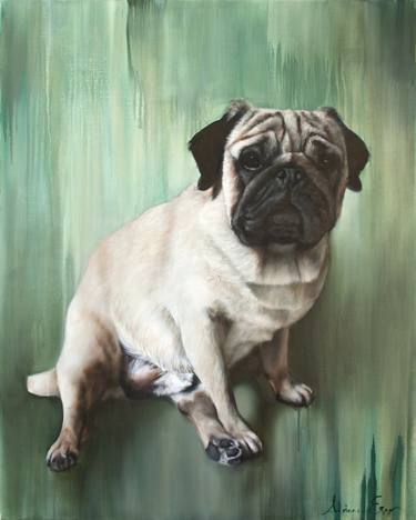 Original Dogs Paintings by Adrienne Egger