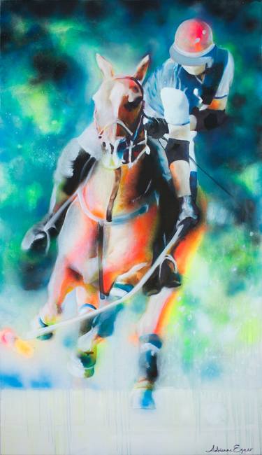 Original Expressionism Sport Paintings by Adrienne Egger