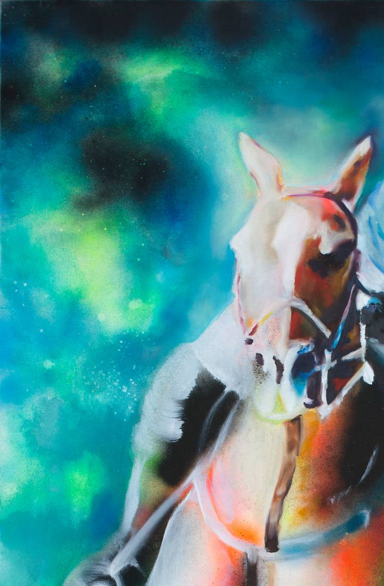 Original Expressionism Sports Painting by Adrienne Egger