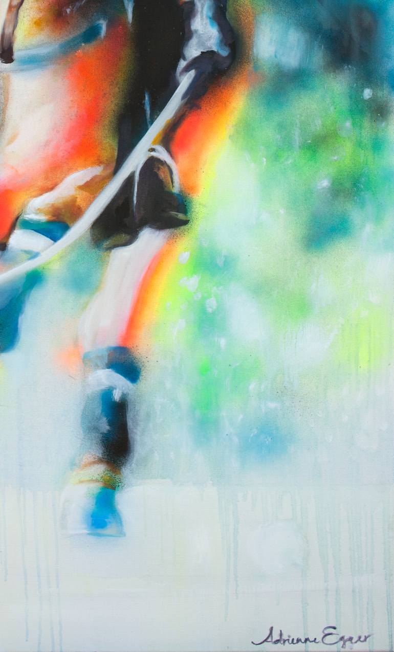 Original Expressionism Sport Painting by Adrienne Egger