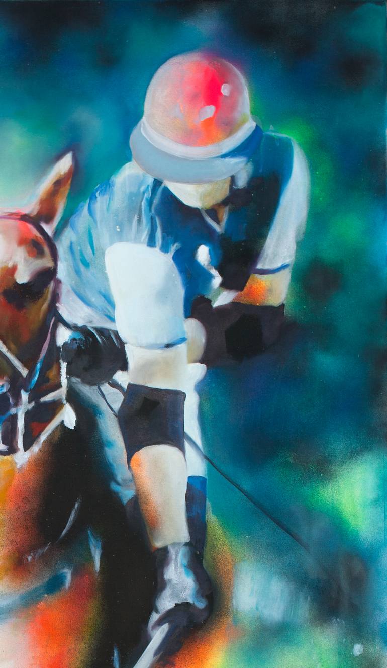 Original Expressionism Sports Painting by Adrienne Egger