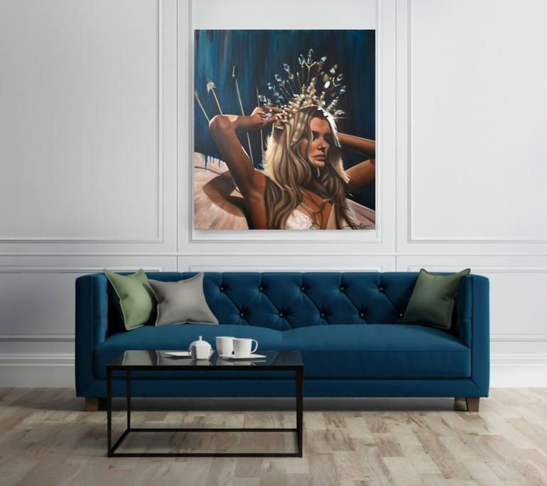 Original Expressionism Women Painting by Adrienne Egger