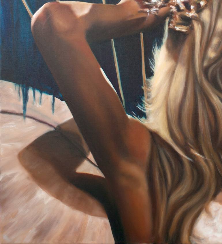 Original Expressionism Women Painting by Adrienne Egger