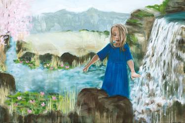 Original Expressionism Children Paintings by Adrienne Egger