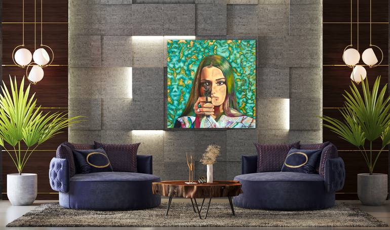Original Conceptual Women Painting by Adrienne Egger