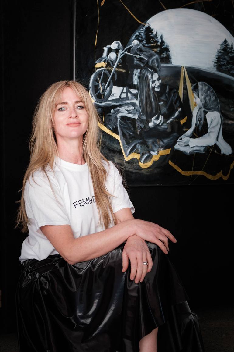 Original Conceptual Women Painting by Adrienne Egger