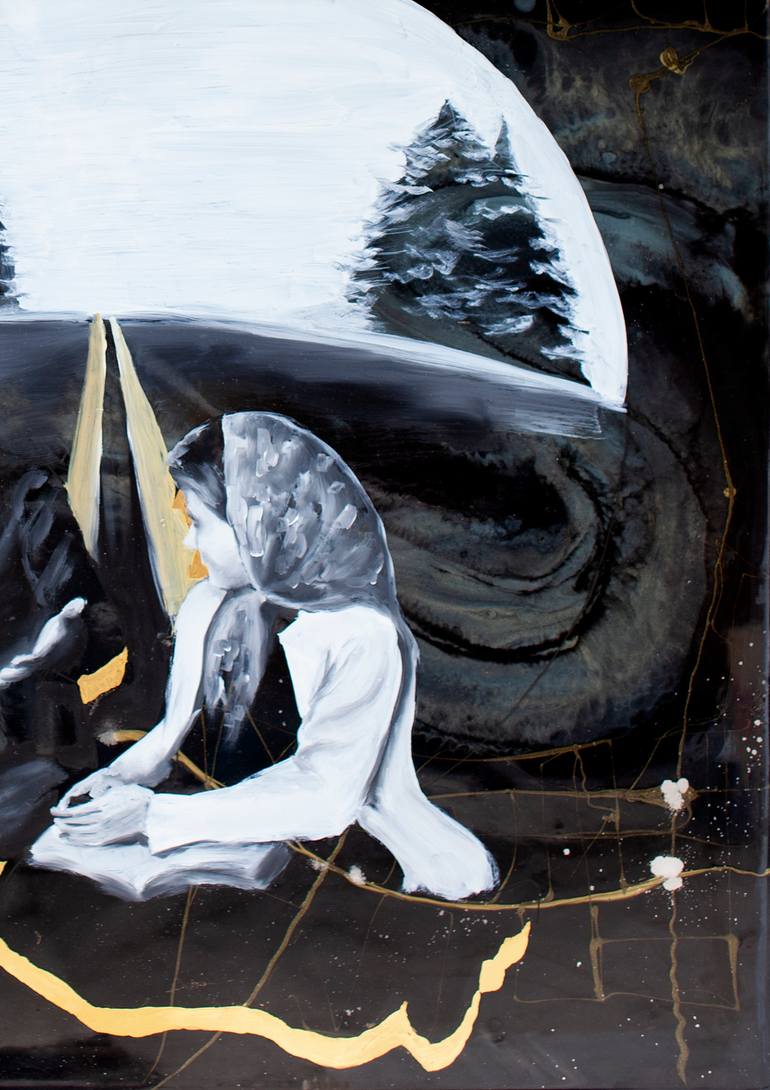 Original Conceptual Women Painting by Adrienne Egger