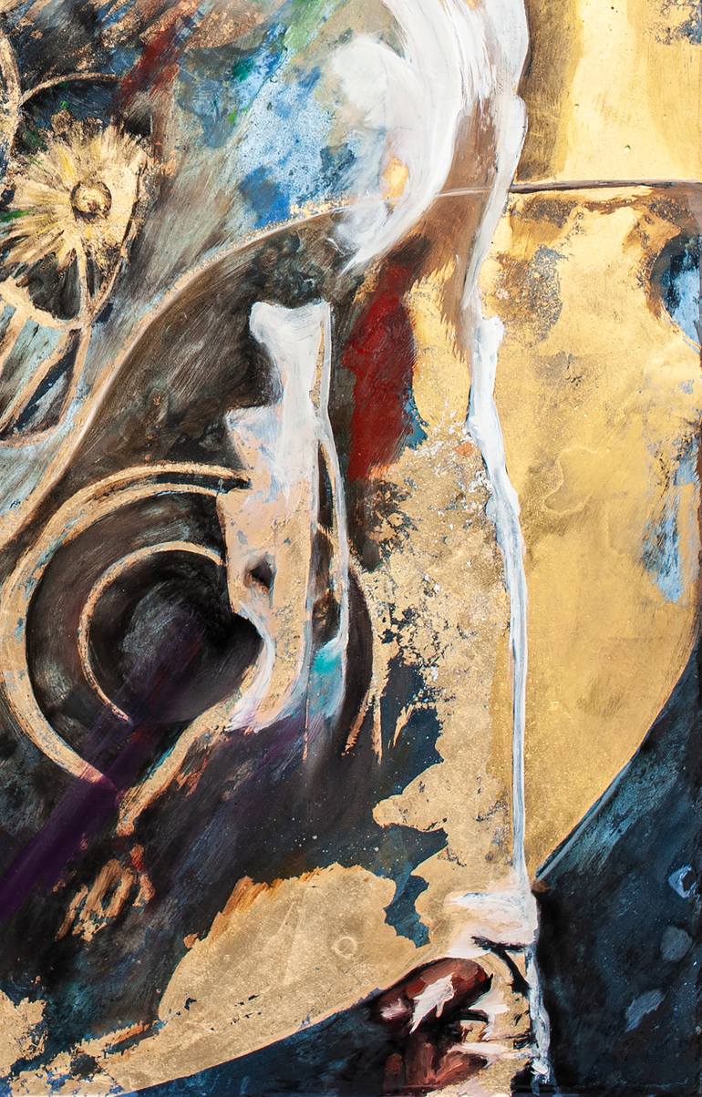 Original Conceptual Time Painting by Adrienne Egger