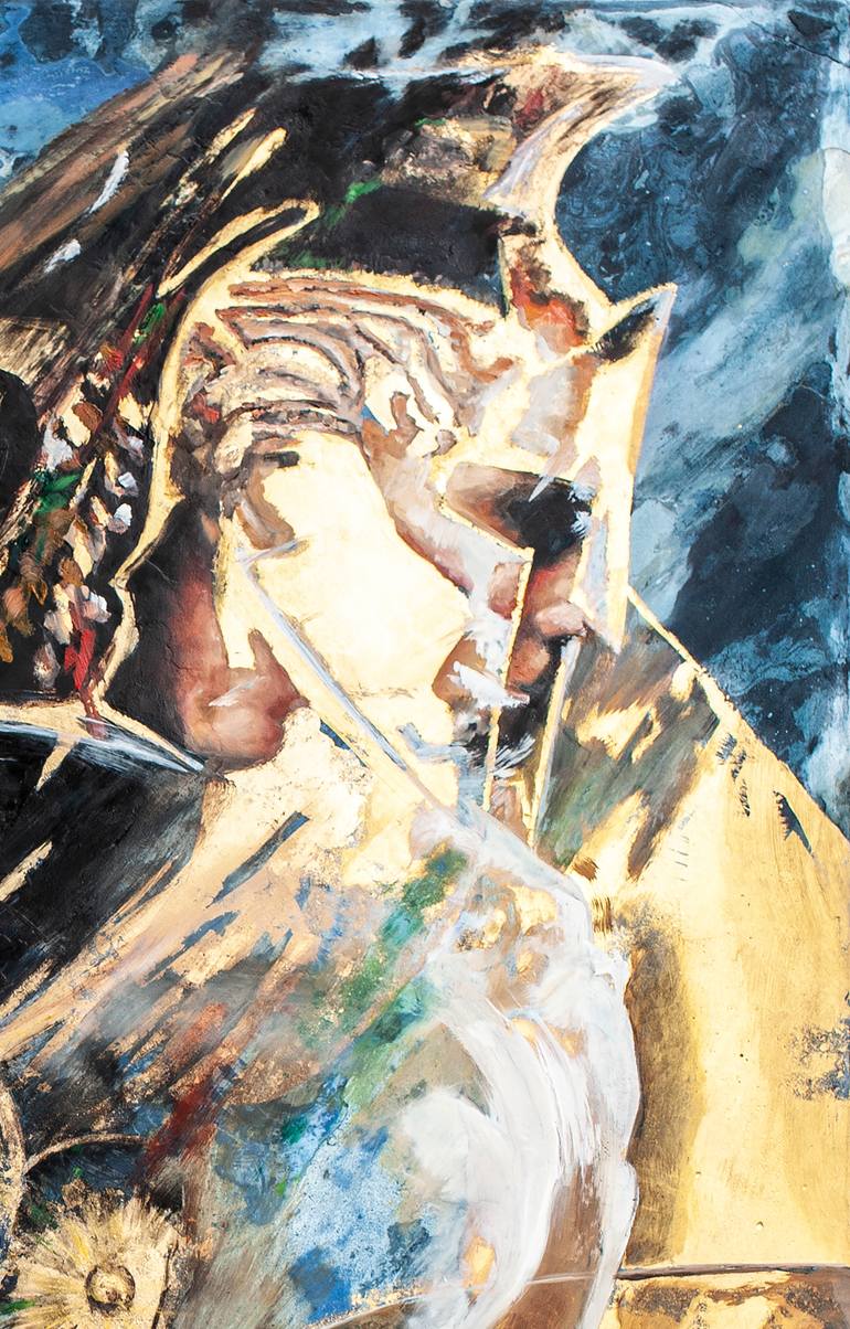 Original Conceptual Time Painting by Adrienne Egger