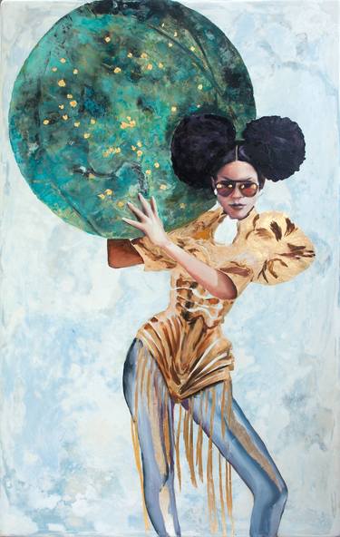 Saatchi Art Artist Adrienne Egger; Paintings, “Atlas (It's Not the Size of the Load But How You Carry It)” #art