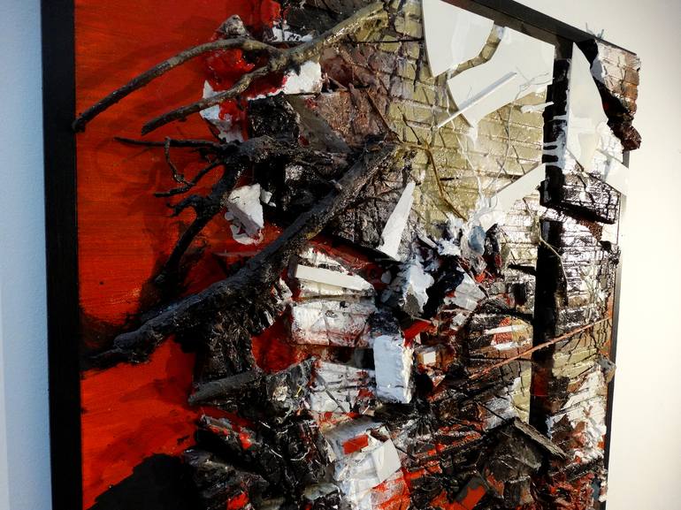 Original Abstract Expressionism Abstract Painting by Tadeusz Baranowski