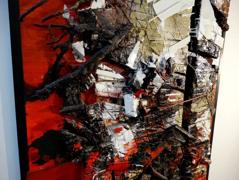 Original Abstract Expressionism Abstract Painting by Tadeusz Baranowski