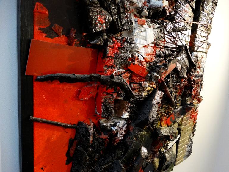 Original Abstract Expressionism Abstract Painting by Tadeusz Baranowski