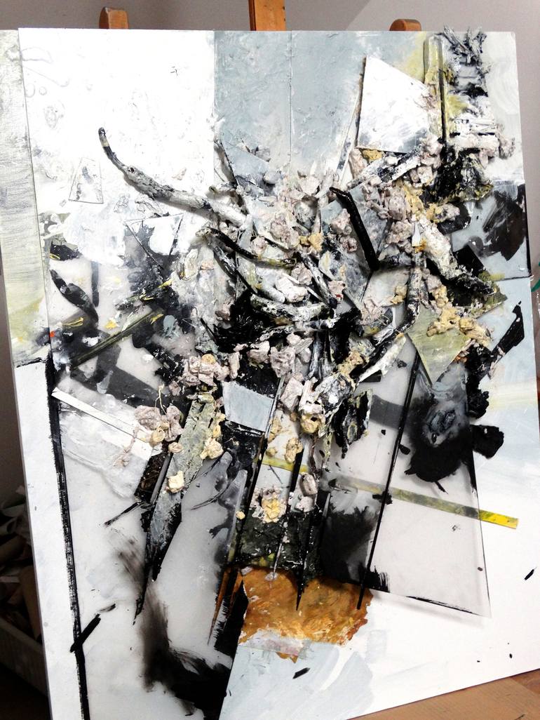 Original Abstract Painting by Tadeusz Baranowski