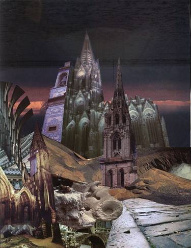 Print of Surrealism Architecture Collage by Oksana Linde