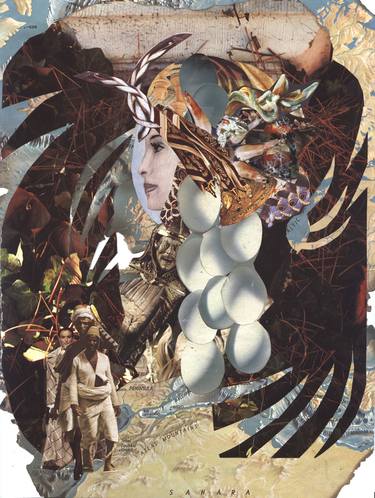 Original Surrealism Fantasy Collage by Oksana Linde