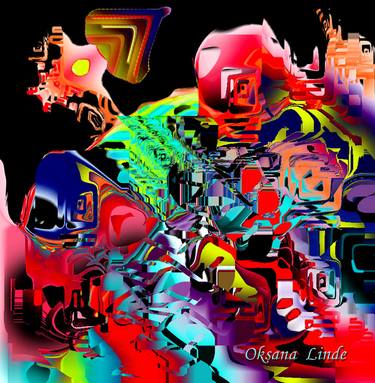 Print of Abstract Mixed Media by Oksana Linde