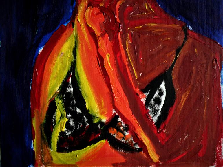 Original Abstract Expressionism Women Painting by Lorenzo Campetella