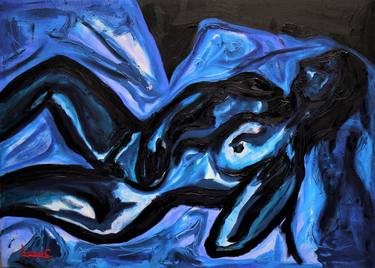Original Abstract Expressionism Nude Paintings by Lorenzo Campetella